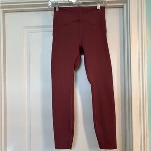lululemon athletica Burgundy High-Rise Leggings